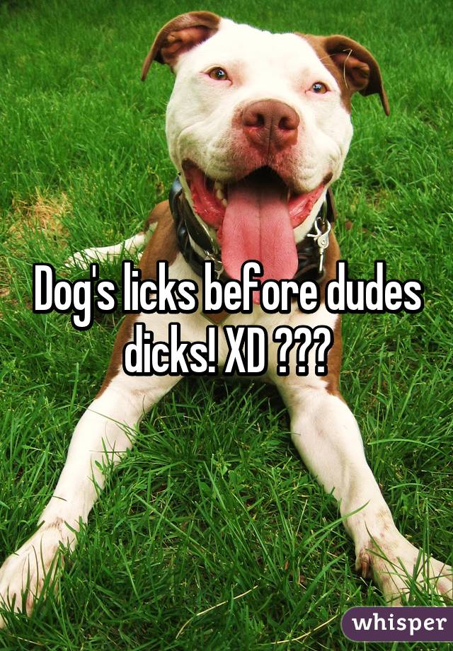Dog's licks before dudes dicks! XD 🐶❤️