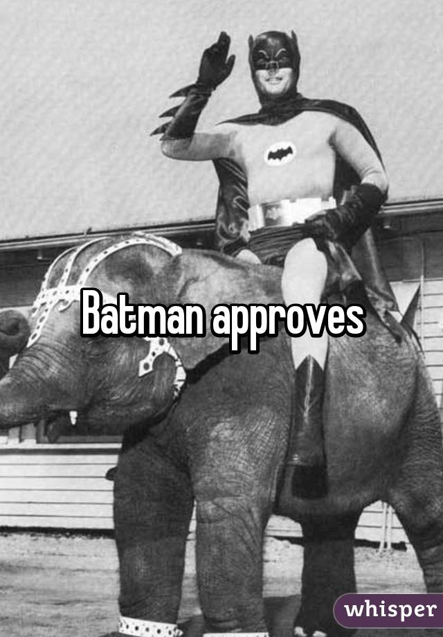 Batman approves