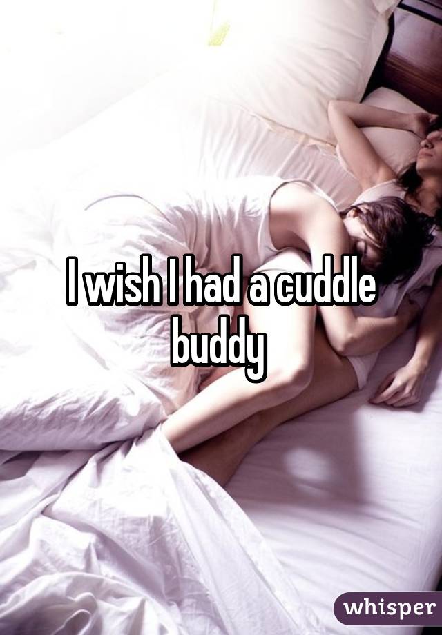 I wish I had a cuddle buddy 