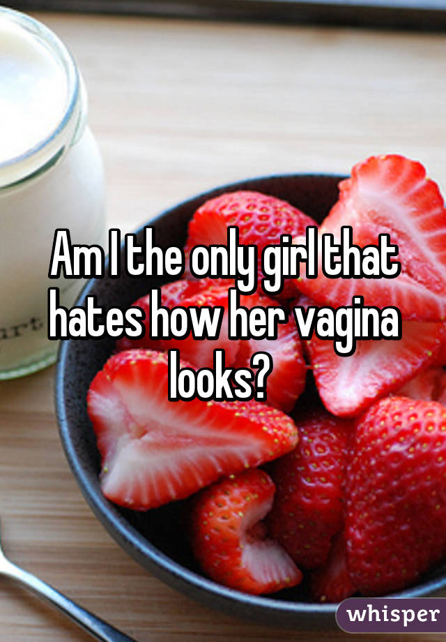 Am I the only girl that hates how her vagina looks? 