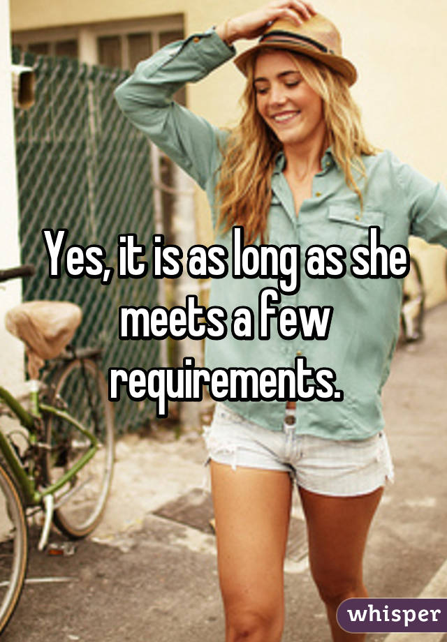 Yes, it is as long as she meets a few requirements.