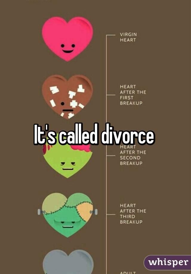 It's called divorce 