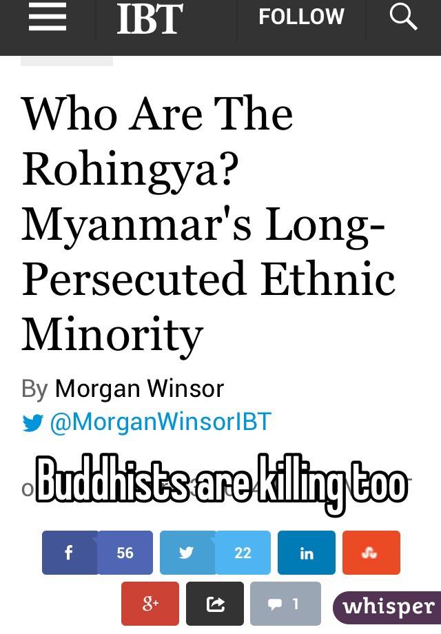 Buddhists are killing too 