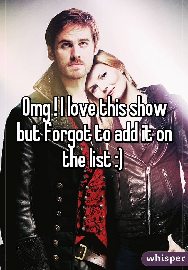 Omg ! I love this show but forgot to add it on the list :) 