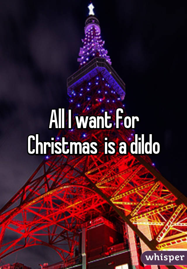 All I want for Christmas  is a dildo