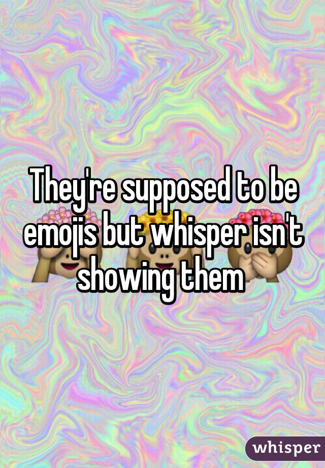 They're supposed to be emojis but whisper isn't showing them 