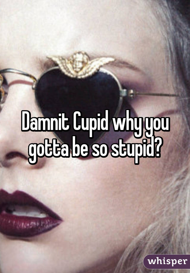 Damnit Cupid why you gotta be so stupid?