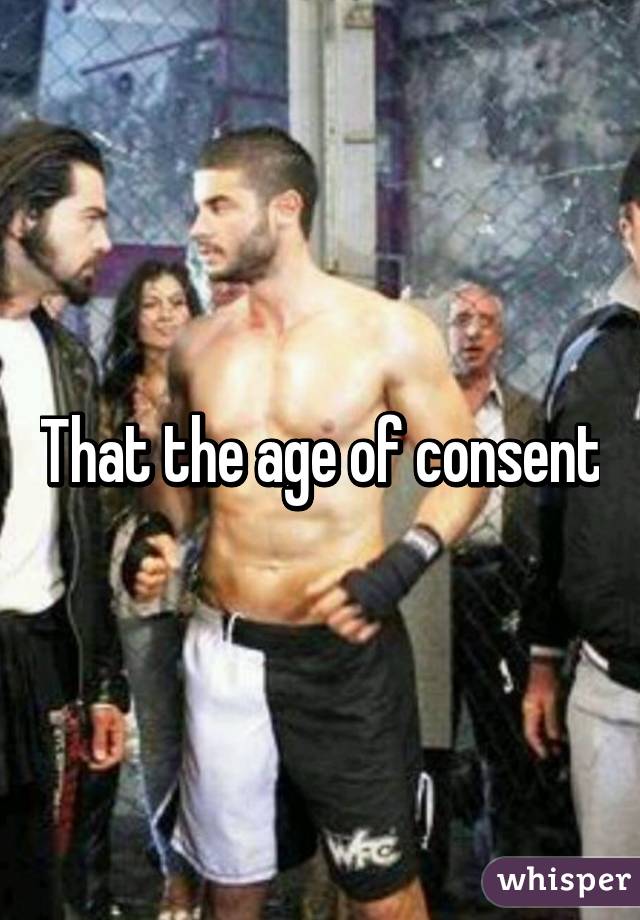 That the age of consent