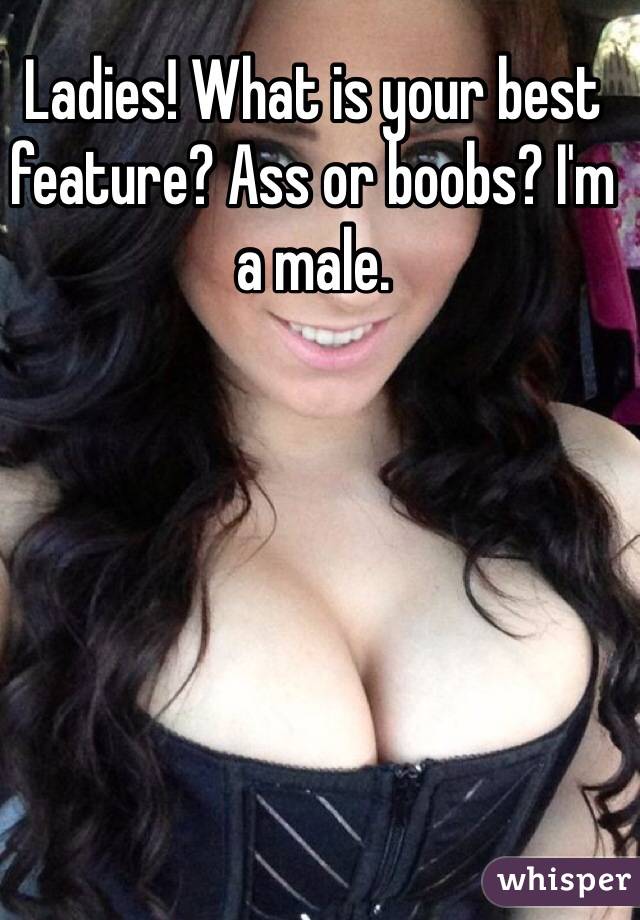 Ladies! What is your best feature? Ass or boobs? I'm a male.