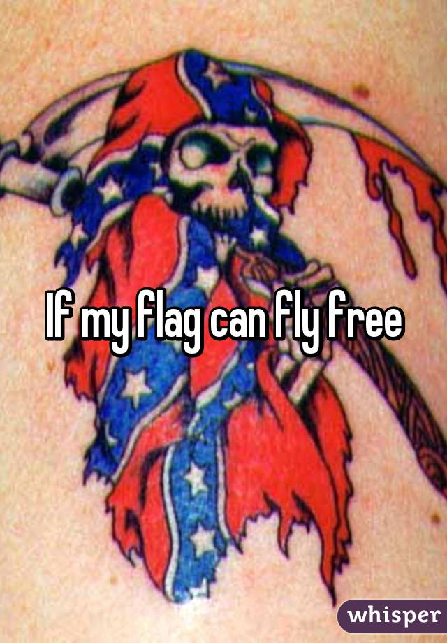 If my flag can fly free