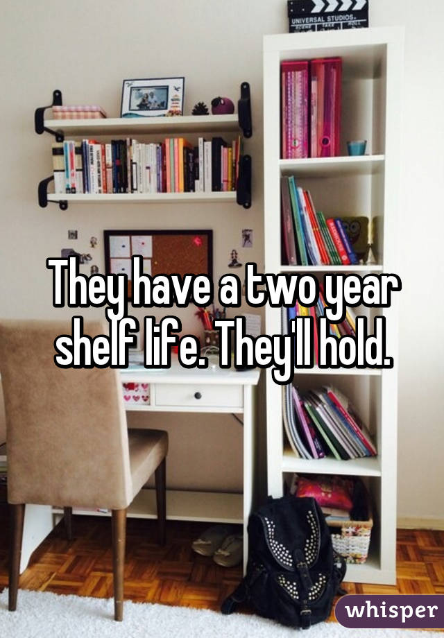 They have a two year shelf life. They'll hold.