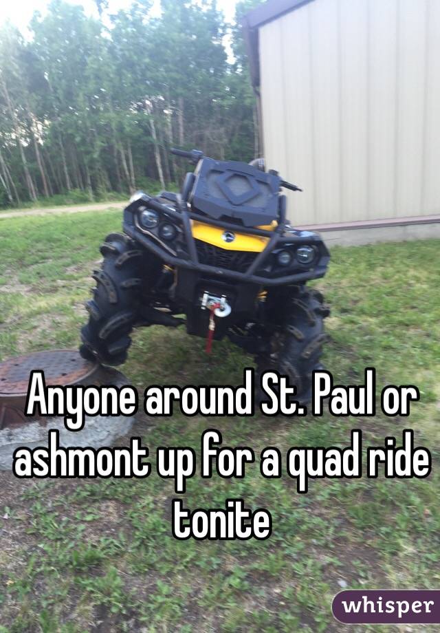 Anyone around St. Paul or ashmont up for a quad ride tonite