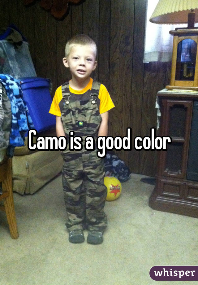 Camo is a good color