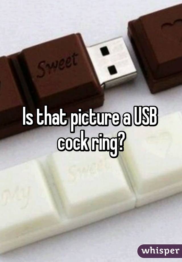 Is that picture a USB 
cock ring?