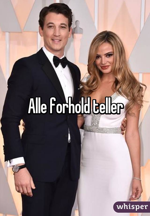 Alle forhold teller