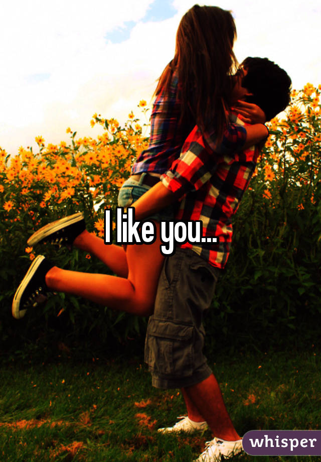 I like you...