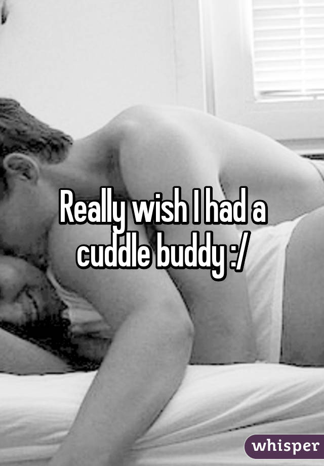 Really wish I had a cuddle buddy :/