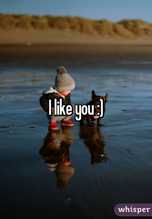 I like you :)