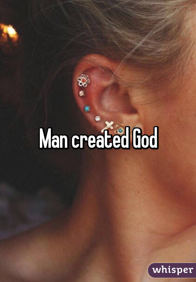 Man created God