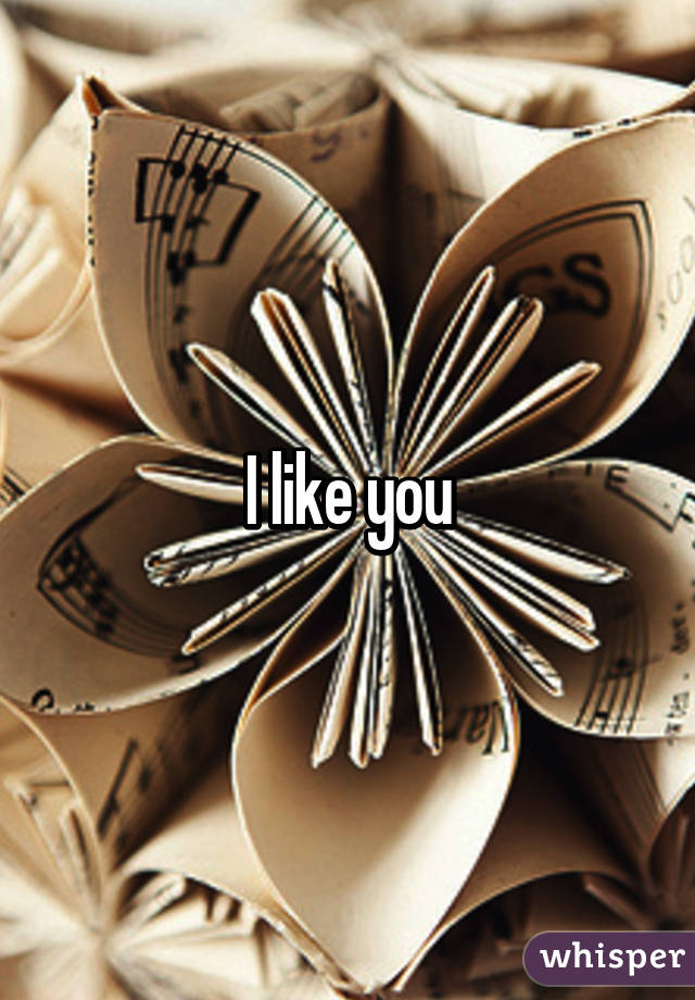 I like you