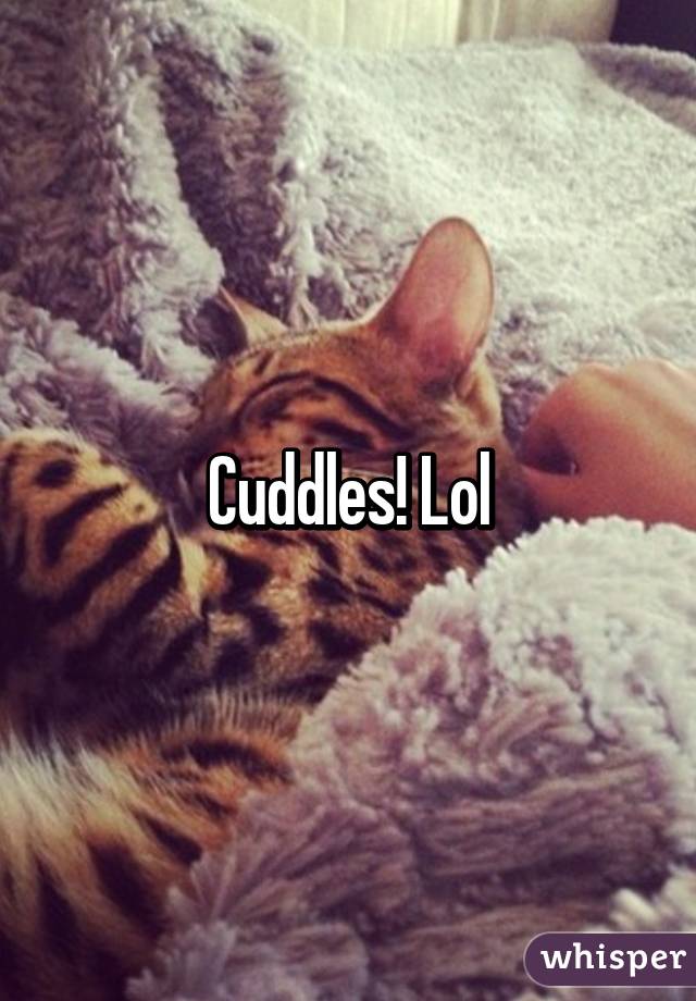 Cuddles! Lol