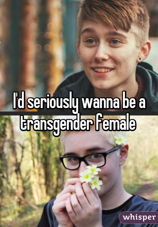 I'd seriously wanna be a transgender female 