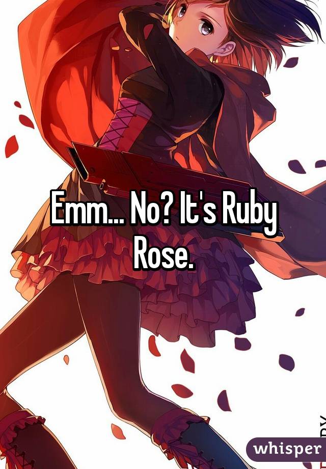 Emm... No? It's Ruby Rose.
