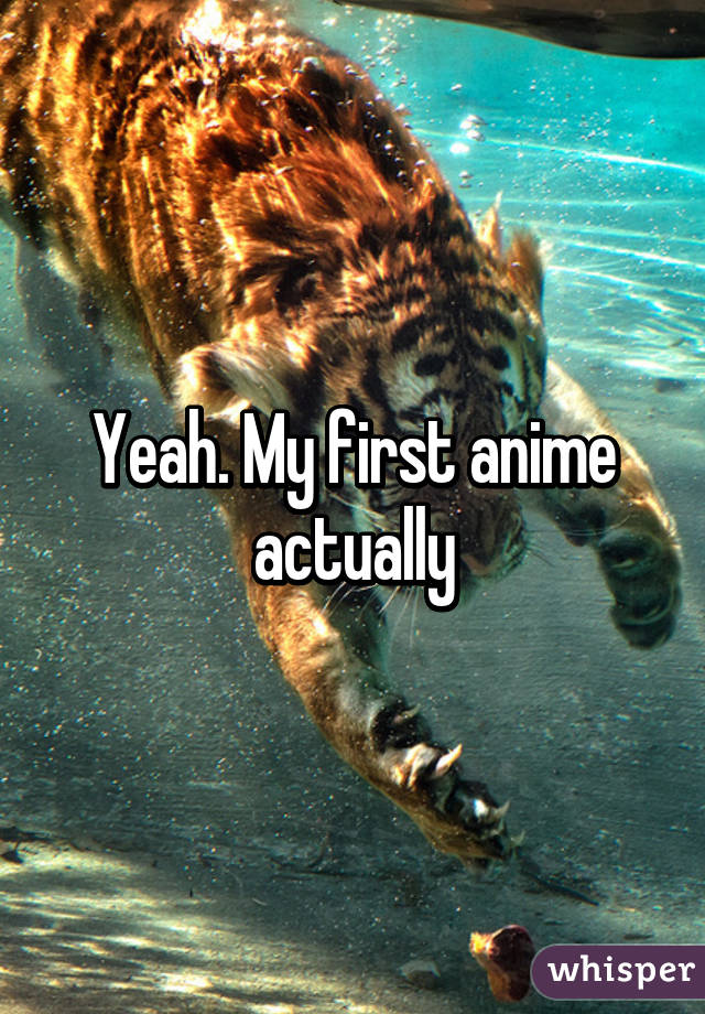 Yeah. My first anime actually