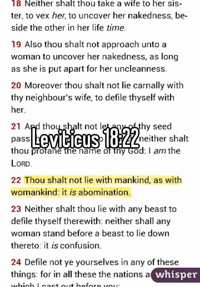 Leviticus 18:22