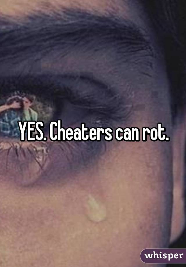 YES. Cheaters can rot.