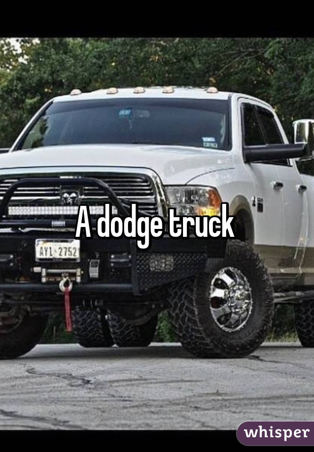 A dodge truck 