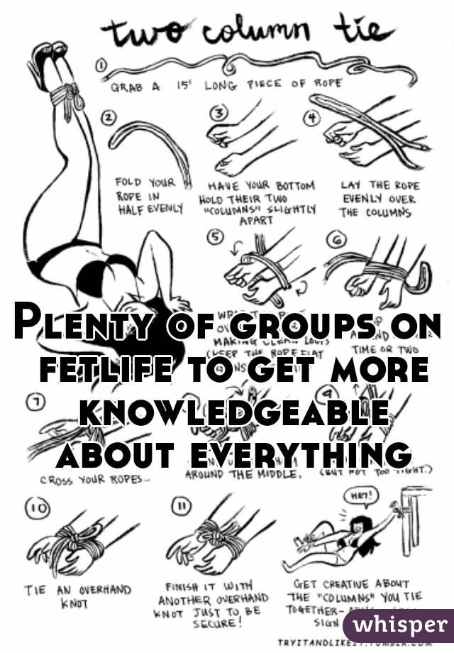 Plenty of groups on fetlife to get more knowledgeable about everything