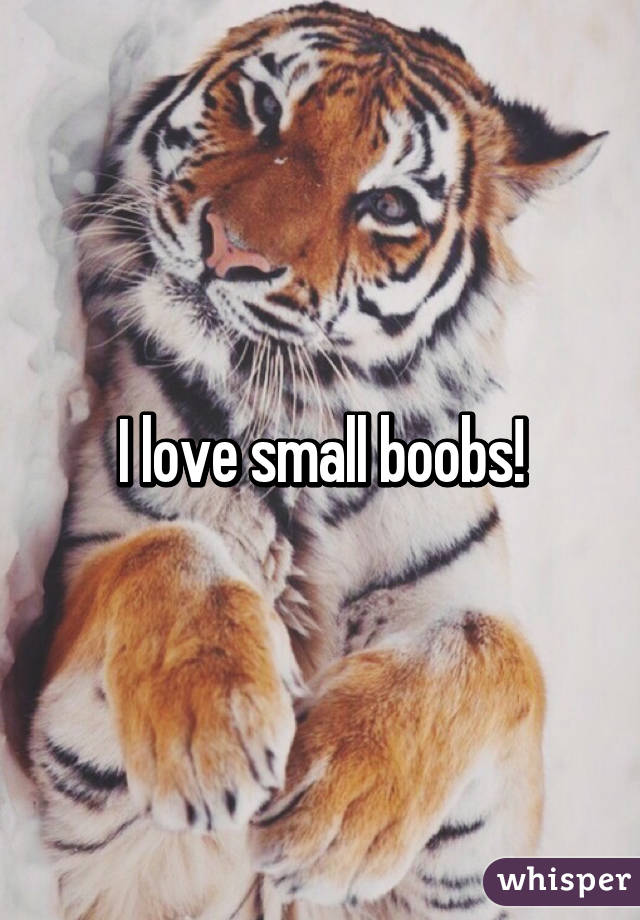 I love small boobs!