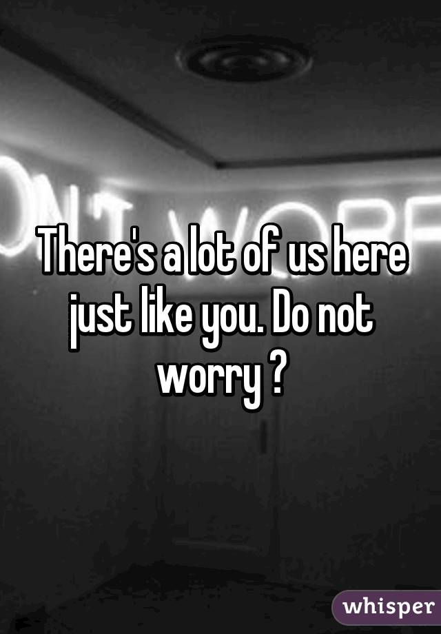 There's a lot of us here just like you. Do not worry 😊