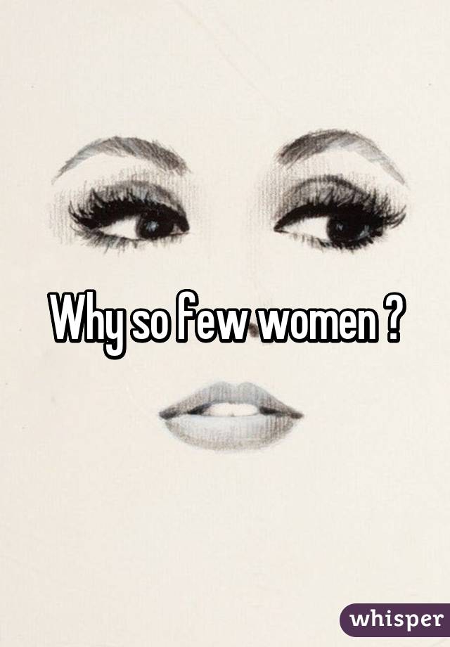 Why so few women ?