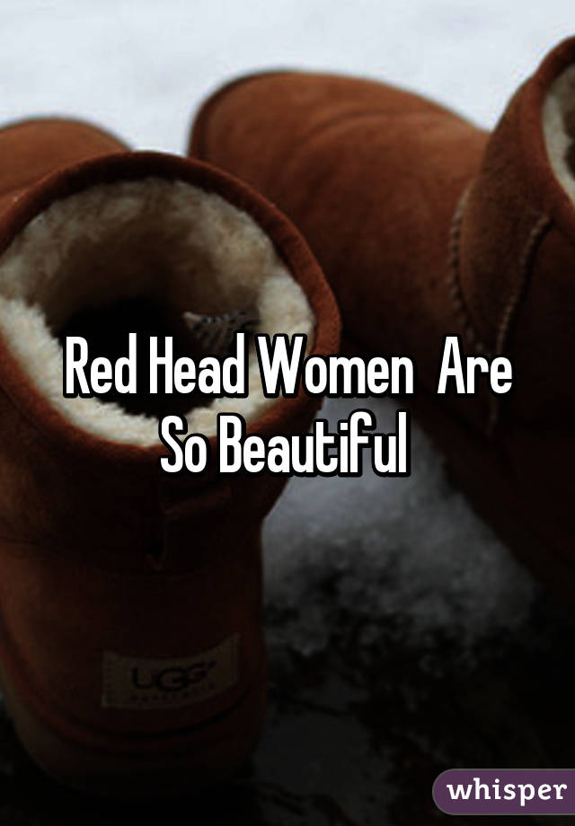 Red Head Women  Are So Beautiful 