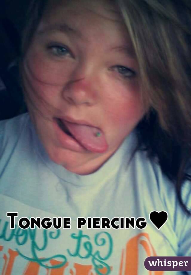 Tongue piercing♥