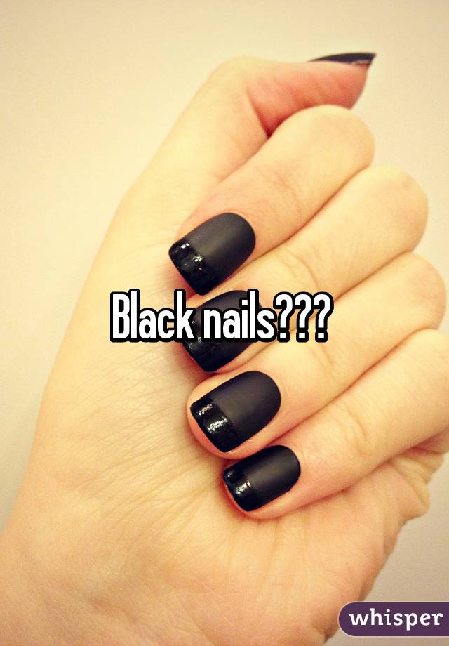 Black nails😍😍😍 