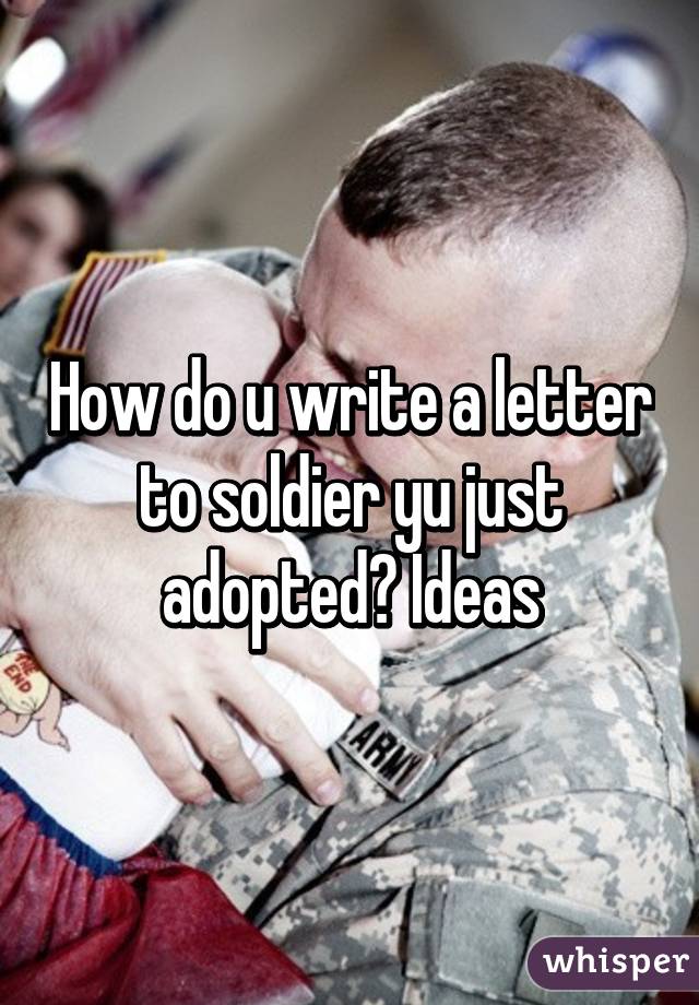 Write a solider