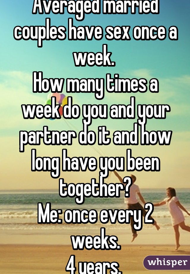 Averaged married couples have sex once a week photo