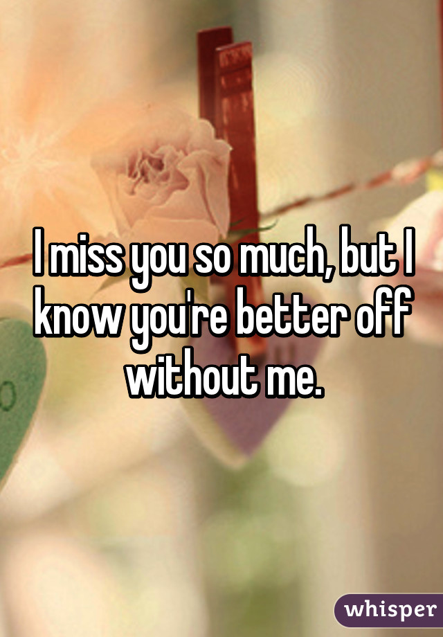 I Miss You So Much But I Know Youre Better Off Without Me 9125
