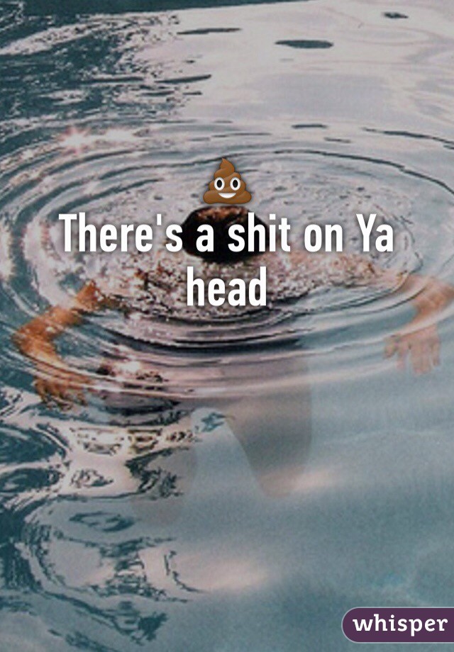 💩
There's a shit on Ya head
