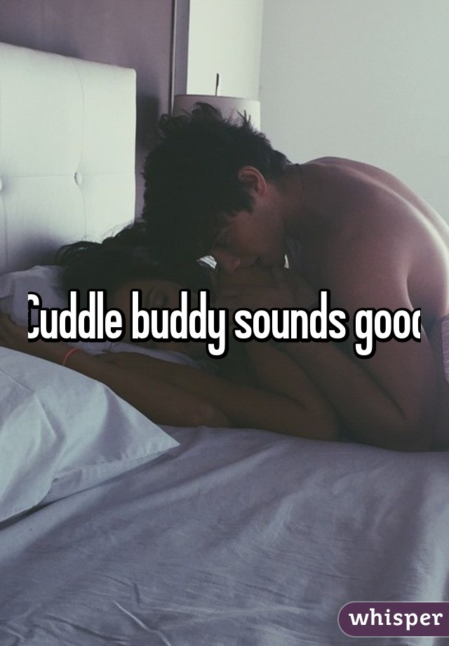 Cuddle buddy sounds good