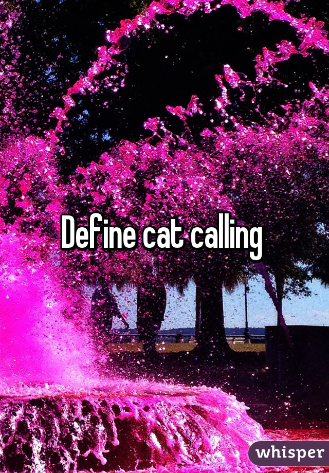 Define cat calling 