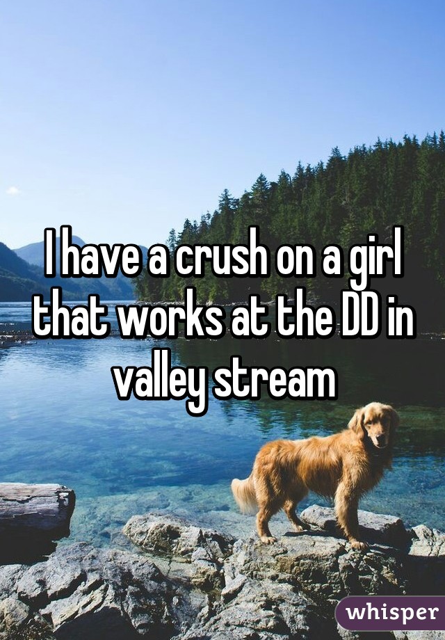 I have a crush on a girl that works at the DD in valley stream