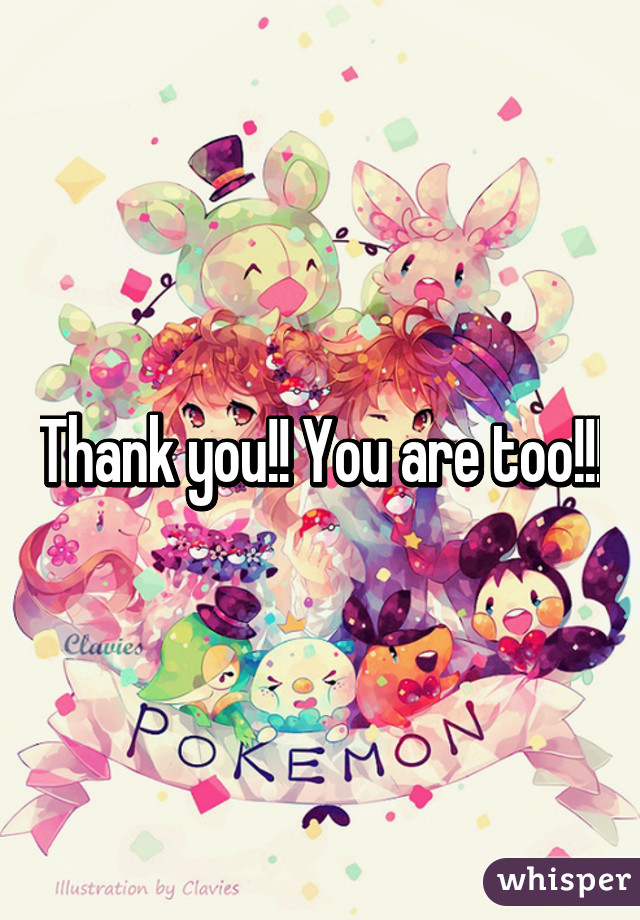 Thank you!! You are too!!!