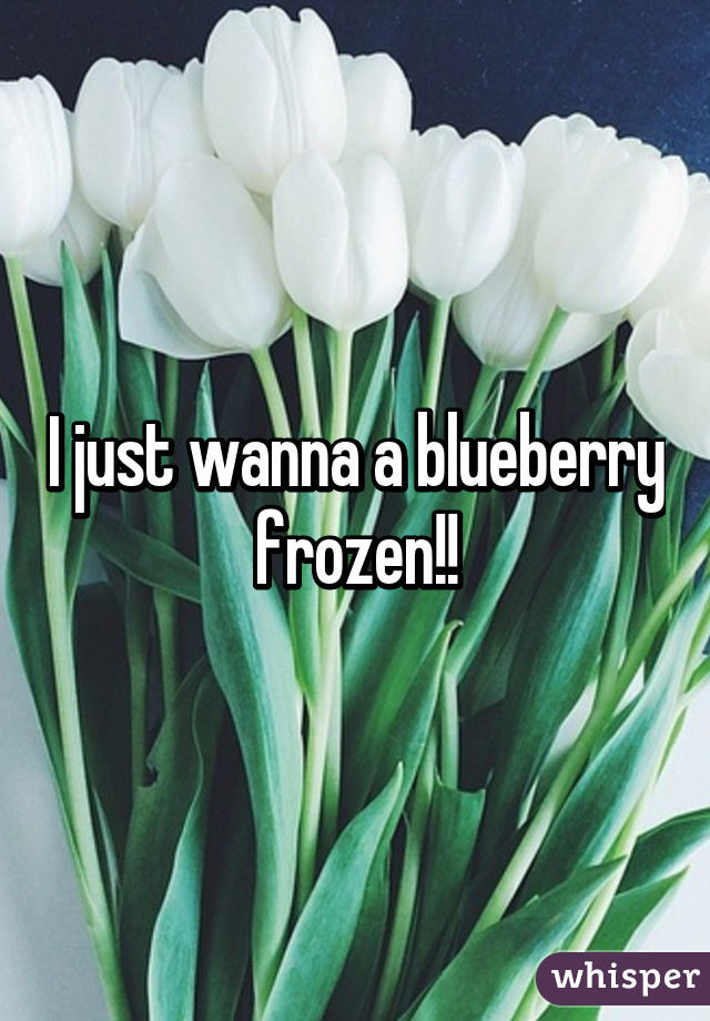 I just wanna a blueberry frozen!!