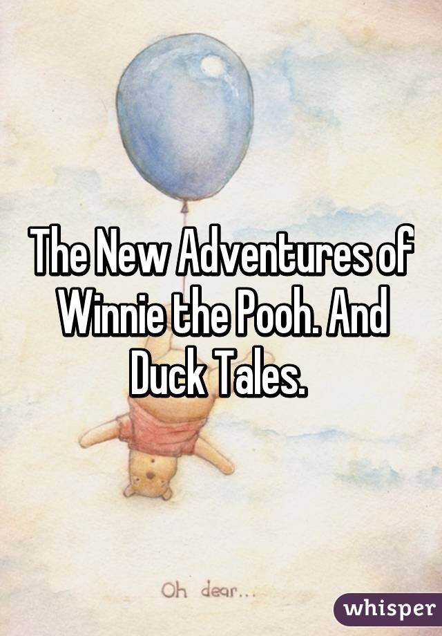 The New Adventures of Winnie the Pooh. And Duck Tales. 