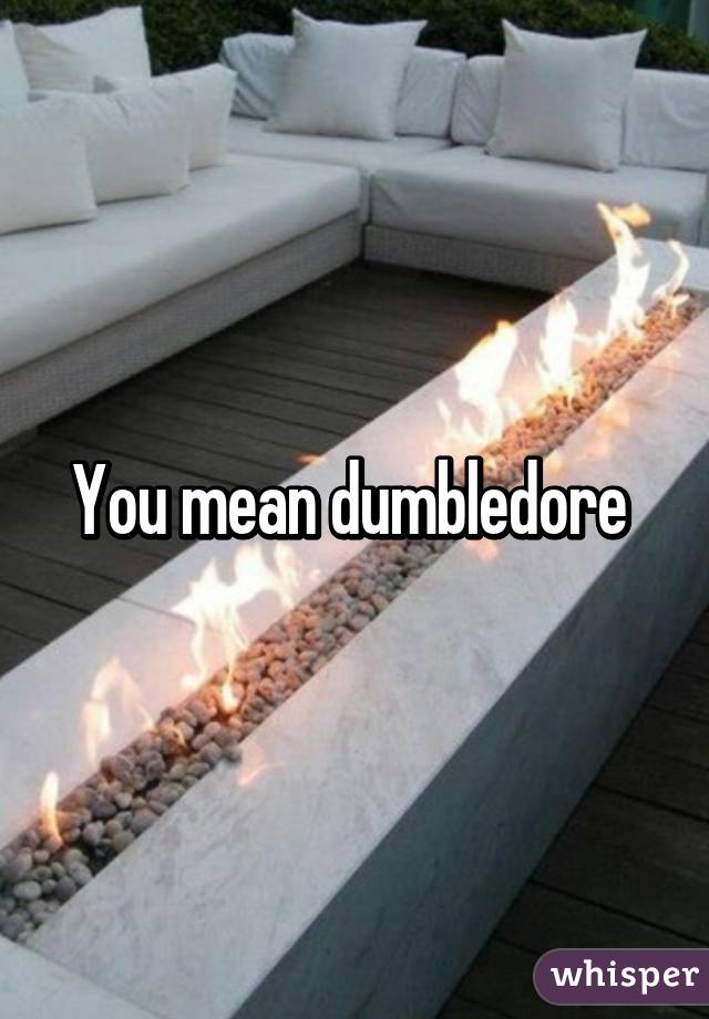 You mean dumbledore 