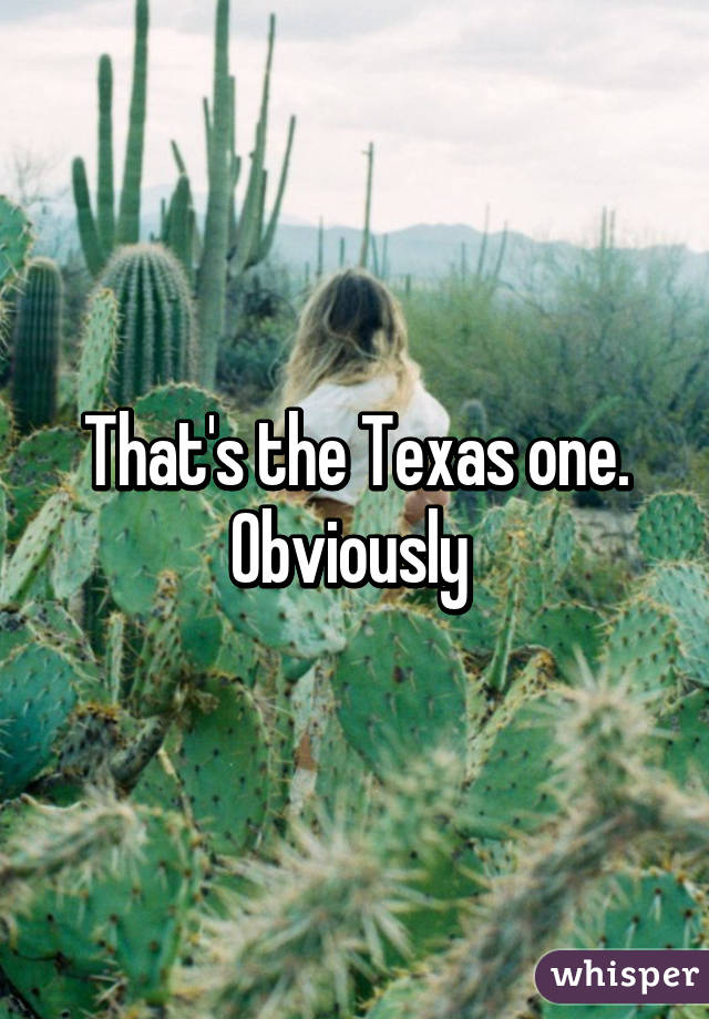 That's the Texas one. Obviously 